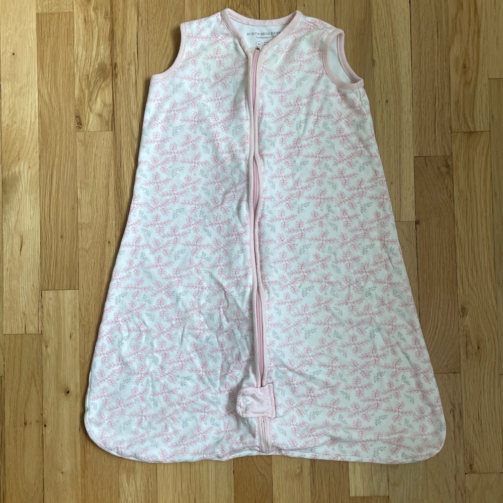 Burt’s Bees Pink 6-12m Size Medium Sized Sleep Sack